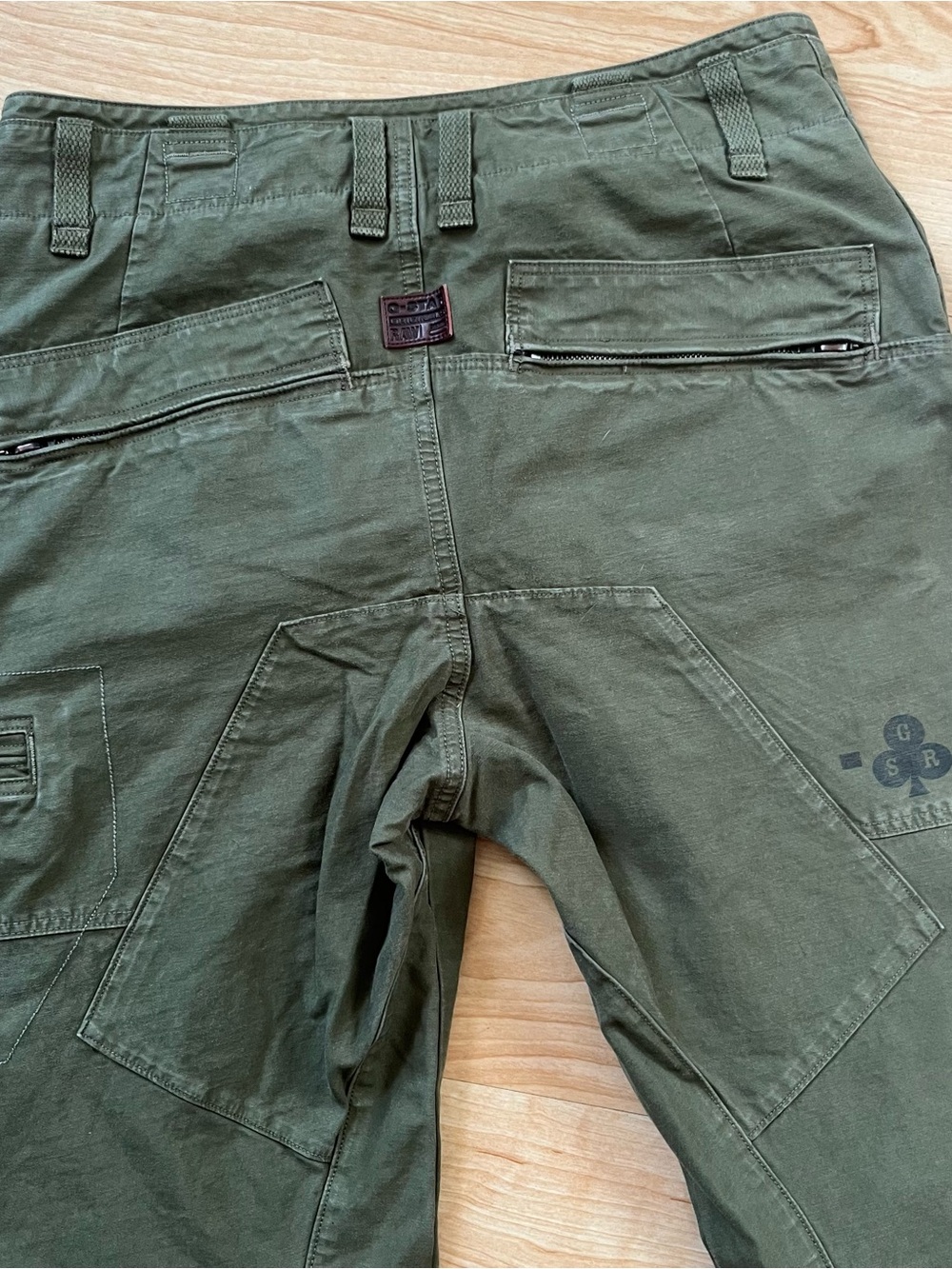 G-Star Raw Rco Powel 3D Tapered Cargo Pants 31W Army Military Green Archive - Picture 3 of 12